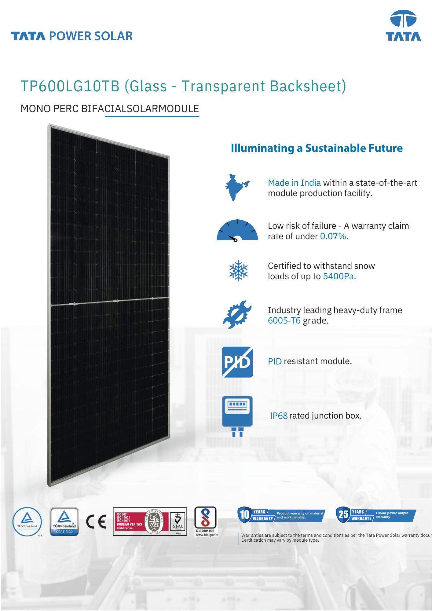 Tata Solar Panel (Unique Solar)